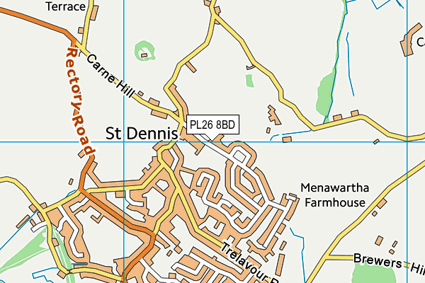 PL26 8BD map - OS VectorMap District (Ordnance Survey)