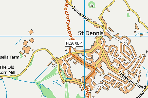 PL26 8BP map - OS VectorMap District (Ordnance Survey)