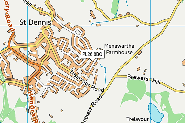 PL26 8BQ map - OS VectorMap District (Ordnance Survey)