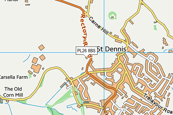 PL26 8BS map - OS VectorMap District (Ordnance Survey)