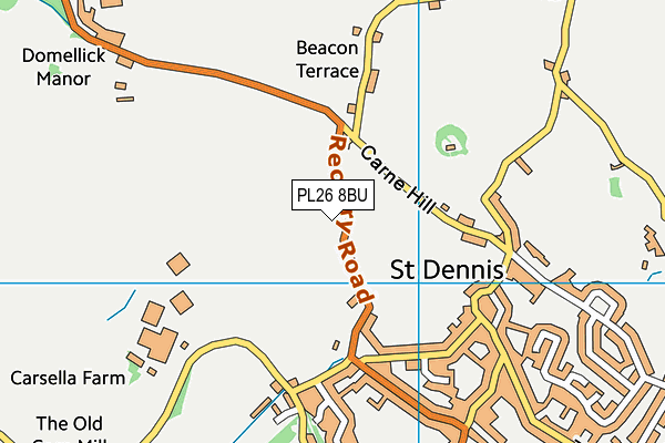 PL26 8BU map - OS VectorMap District (Ordnance Survey)