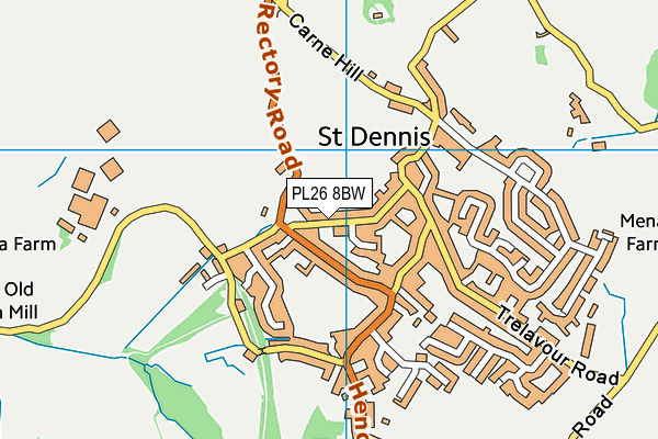 PL26 8BW map - OS VectorMap District (Ordnance Survey)