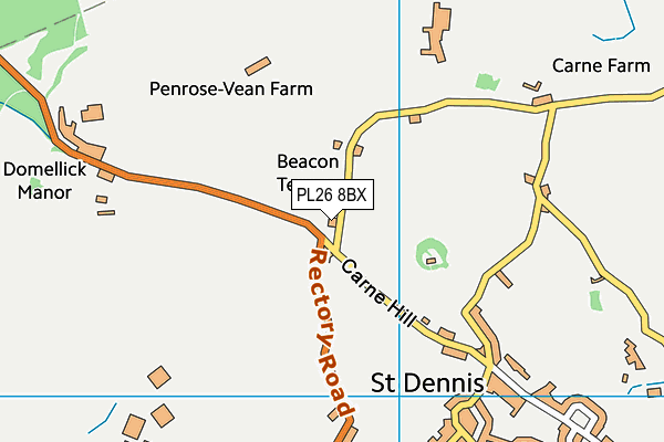 PL26 8BX map - OS VectorMap District (Ordnance Survey)