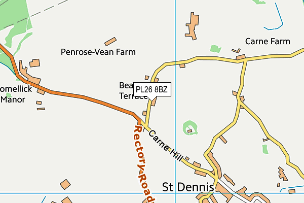 PL26 8BZ map - OS VectorMap District (Ordnance Survey)