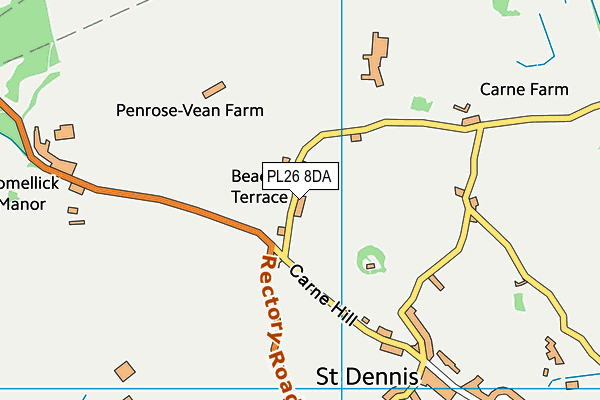 PL26 8DA map - OS VectorMap District (Ordnance Survey)