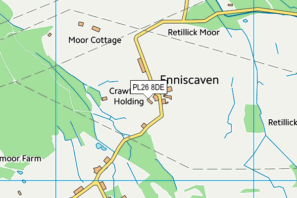 PL26 8DE map - OS VectorMap District (Ordnance Survey)