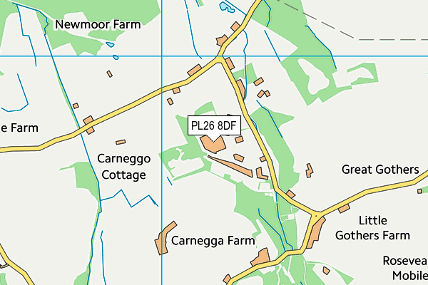 PL26 8DF map - OS VectorMap District (Ordnance Survey)