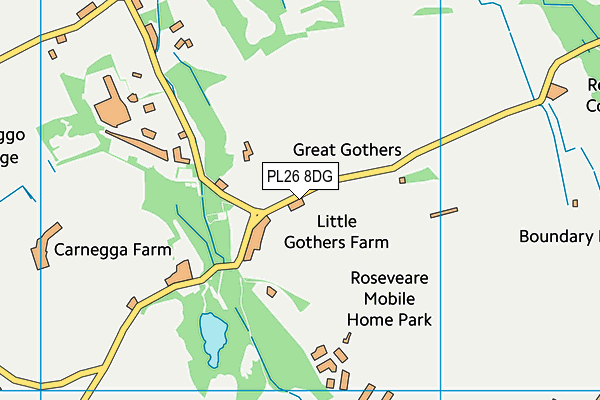 PL26 8DG map - OS VectorMap District (Ordnance Survey)