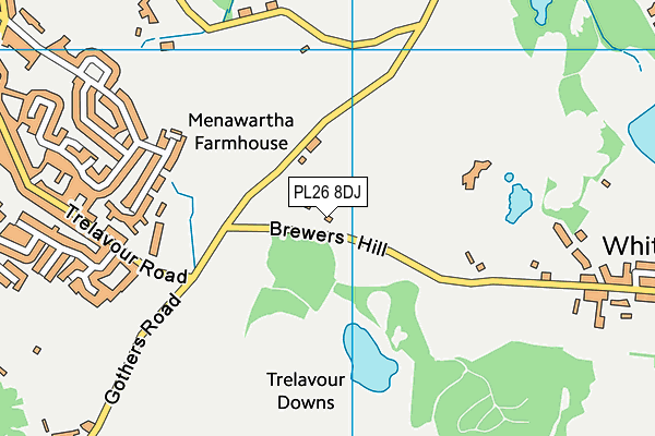 PL26 8DJ map - OS VectorMap District (Ordnance Survey)