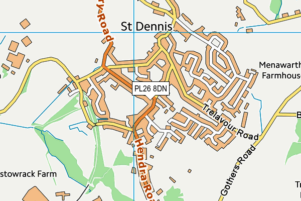 PL26 8DN map - OS VectorMap District (Ordnance Survey)