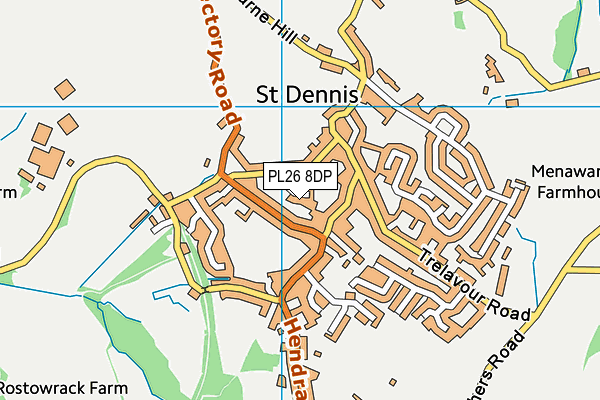 PL26 8DP map - OS VectorMap District (Ordnance Survey)