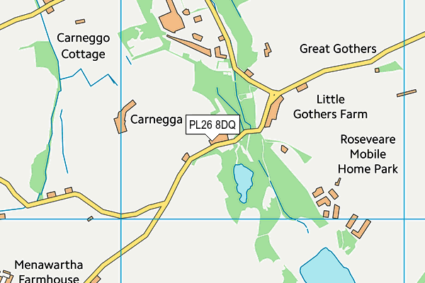 PL26 8DQ map - OS VectorMap District (Ordnance Survey)