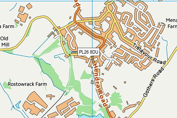 PL26 8DU map - OS VectorMap District (Ordnance Survey)