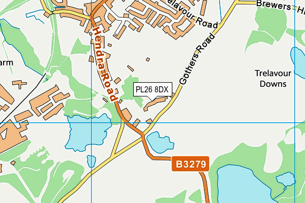 PL26 8DX map - OS VectorMap District (Ordnance Survey)