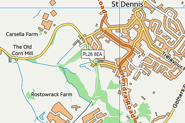 PL26 8EA map - OS VectorMap District (Ordnance Survey)