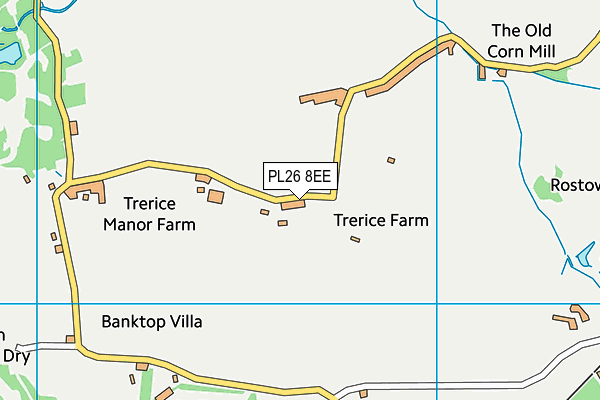 PL26 8EE map - OS VectorMap District (Ordnance Survey)