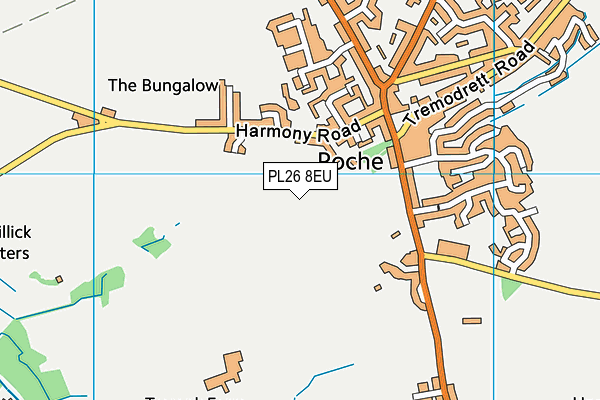 PL26 8EU map - OS VectorMap District (Ordnance Survey)