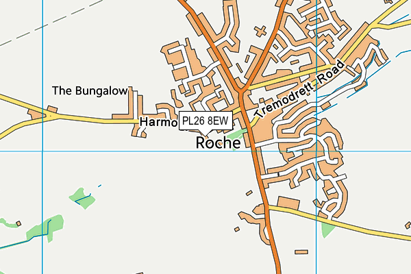 PL26 8EW map - OS VectorMap District (Ordnance Survey)