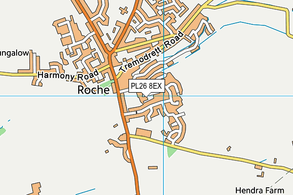 PL26 8EX map - OS VectorMap District (Ordnance Survey)