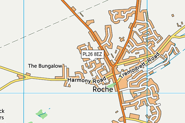 PL26 8EZ map - OS VectorMap District (Ordnance Survey)