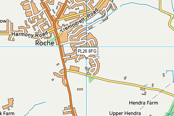 PL26 8FG map - OS VectorMap District (Ordnance Survey)