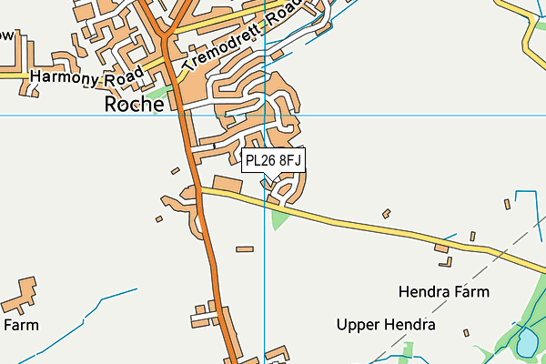 PL26 8FJ map - OS VectorMap District (Ordnance Survey)