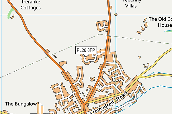 PL26 8FP map - OS VectorMap District (Ordnance Survey)