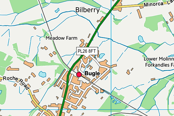 PL26 8FT map - OS VectorMap District (Ordnance Survey)