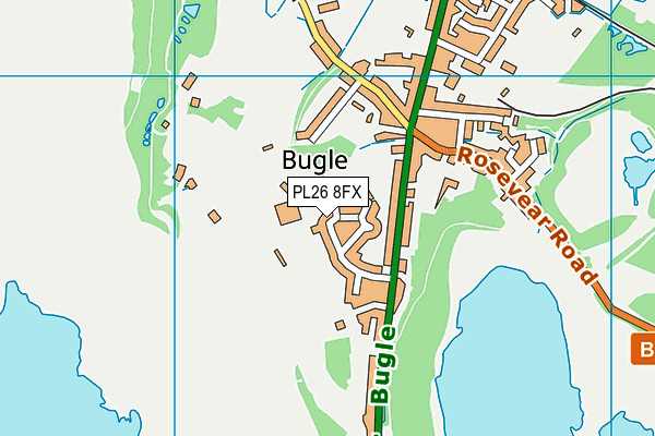 PL26 8FX map - OS VectorMap District (Ordnance Survey)