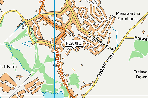 PL26 8FZ map - OS VectorMap District (Ordnance Survey)