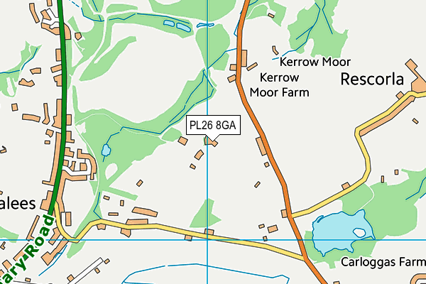 PL26 8GA map - OS VectorMap District (Ordnance Survey)