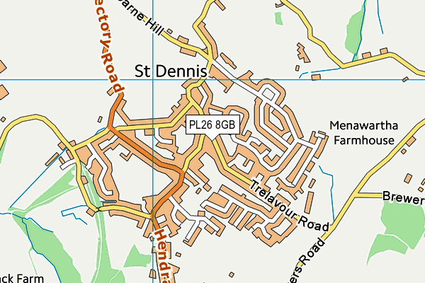 PL26 8GB map - OS VectorMap District (Ordnance Survey)