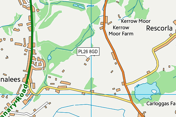 PL26 8GD map - OS VectorMap District (Ordnance Survey)