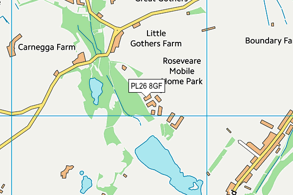 PL26 8GF map - OS VectorMap District (Ordnance Survey)
