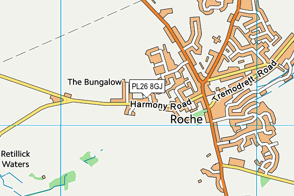 PL26 8GJ map - OS VectorMap District (Ordnance Survey)