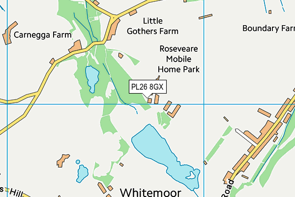 PL26 8GX map - OS VectorMap District (Ordnance Survey)