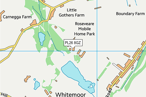 PL26 8GZ map - OS VectorMap District (Ordnance Survey)