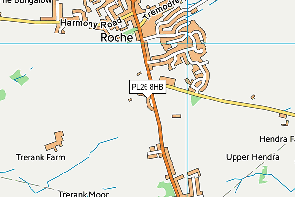 PL26 8HB map - OS VectorMap District (Ordnance Survey)