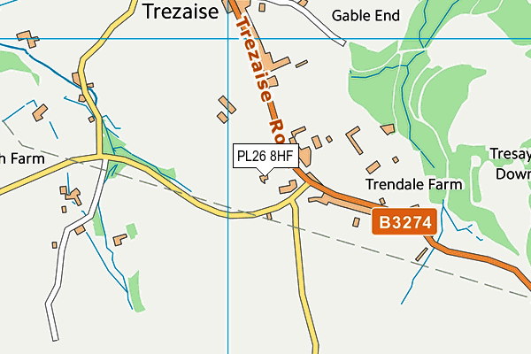 PL26 8HF map - OS VectorMap District (Ordnance Survey)