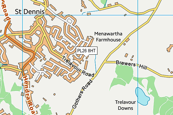 PL26 8HT map - OS VectorMap District (Ordnance Survey)