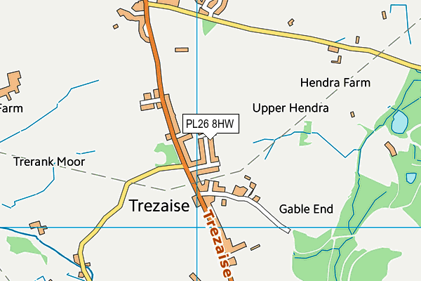 PL26 8HW map - OS VectorMap District (Ordnance Survey)