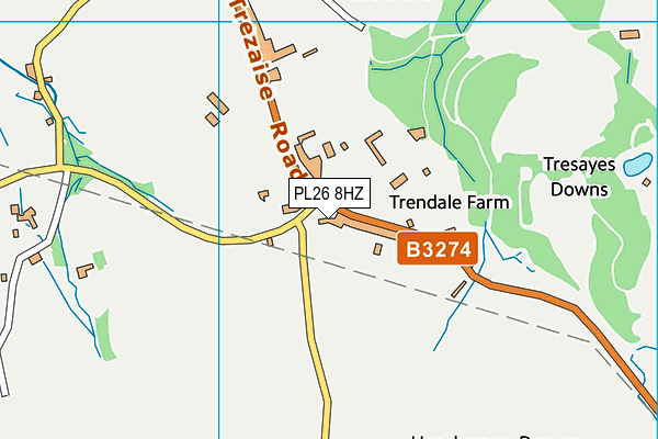 PL26 8HZ map - OS VectorMap District (Ordnance Survey)