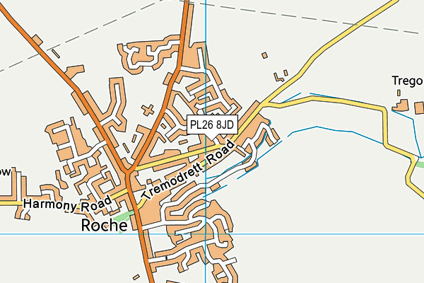 PL26 8JD map - OS VectorMap District (Ordnance Survey)