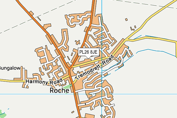 PL26 8JE map - OS VectorMap District (Ordnance Survey)