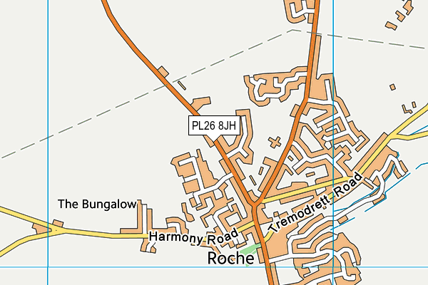 PL26 8JH map - OS VectorMap District (Ordnance Survey)