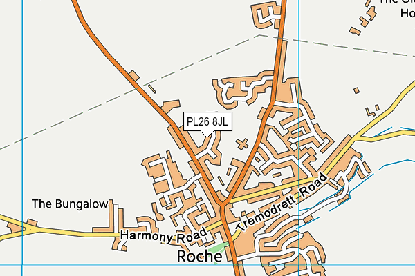 PL26 8JL map - OS VectorMap District (Ordnance Survey)