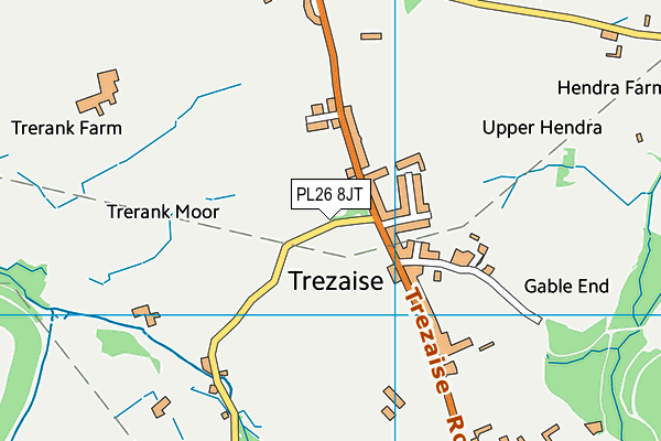 PL26 8JT map - OS VectorMap District (Ordnance Survey)