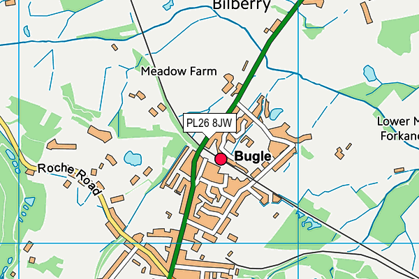 PL26 8JW map - OS VectorMap District (Ordnance Survey)