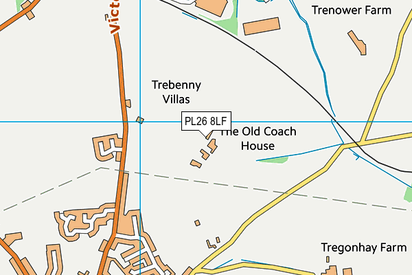 PL26 8LF map - OS VectorMap District (Ordnance Survey)