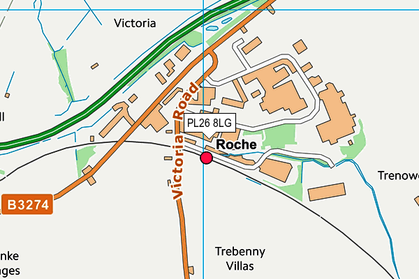 PL26 8LG map - OS VectorMap District (Ordnance Survey)